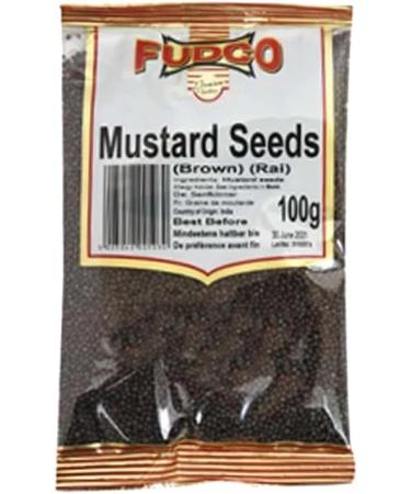 Seelans Fudco | Brown Mustard Seeds 100G |No artificial colours or additives | Indian Origin