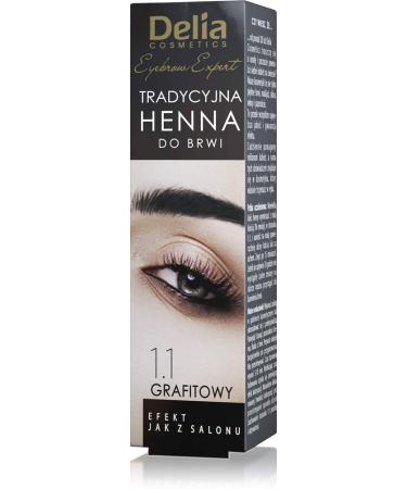 Delia Traditional Henna Graphite 4g/0.14oz for Dying Eyeleashes and Eyebrows