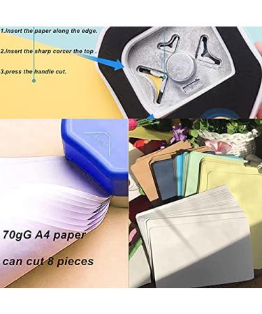 Paper Corner Rounder 3 in 1 (R4mm+R7mm+R10mm)  Corner Punches for Paper Crafts  Corner Cutter  Envelope Punch Board  Hole Puncher  Laminate  DIY Projects  Photo Cutter Card Making and Scrapbooking Blue - Buy Online on GoSupps.com