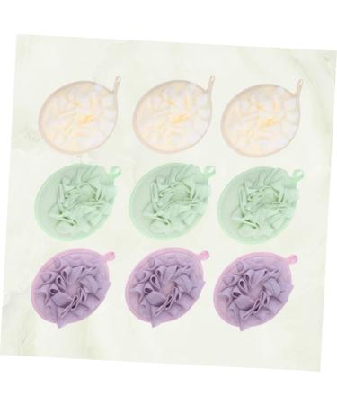 Housoutil 9pcs Loofah Bath Puff Set - Soft Shower Sponges Bath Flowers & Body Scrubbers for Luxurious Cleansing | International Shipping Available - Buy Online on GoSupps.com