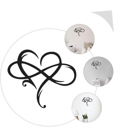 Alipis 1pc Iron Pendant Home Decor Heart Shaped Sign Car Trim Room Heart-shaped Pendant Metal Wall Love - Buy Online on GoSupps.com