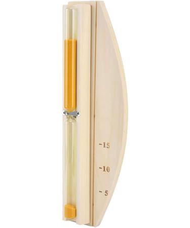 High-Quality 15-Minute Wooden & Glass Hourglass for Sauna | Heat-Resistant & Durable - Ideal for Bathing - Buy Online on GoSupps.com