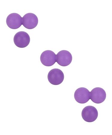 TOVINANNA 6 Stk Yoga Ball Triggerpunktkugel Massage roller Foam fitness rolling ball massage hand massage devices back shoulder massage peanut lacrosse handy the ball roll violet