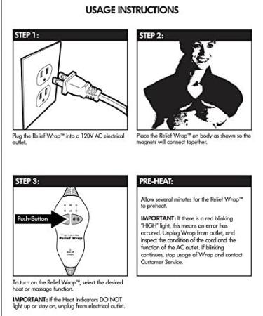 Ontel Thermapulse Relief Wrap Extra Long Heat Wrap Blue - Soothing Heat Therapy - Buy Online on GoSupps.com