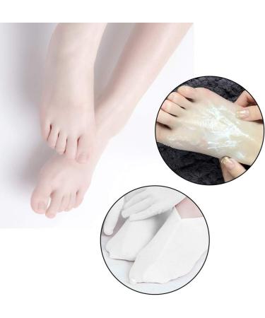 2 Pairs Moisture Socks White Soft Moisturizing Socks Cotton Spa Socks Cosmetic Cotton Socks Reusable Foot Moisturiser Socks Cream Retainer Socks For Women Men Dry Hard Cracked Moisturising Feet - Buy Online on GoSupps.com