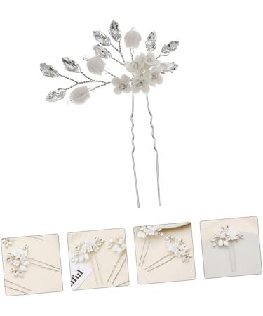 minkissy 1pc Hairpin Bridesmaid Hair Pin Flower Hair Clip Hair Fork Retro Wedding Party Headpiece Bridal Hair Jewelry Wedding Hair Clips Hair Pin for Women Hair Stick Alloy Simple - Buy Online on GoSupps.com