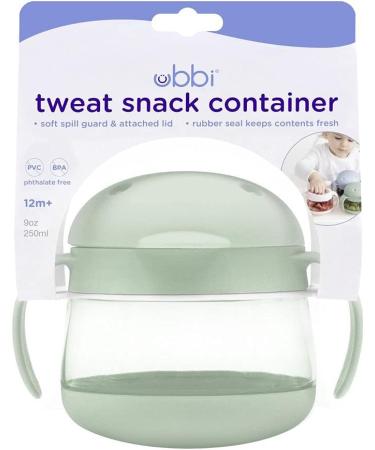 Ubbi Tweat No Spill Snack Container for Kids - BPA-Free, On-The-Go, Sage Green - Buy Online on GoSupps.com