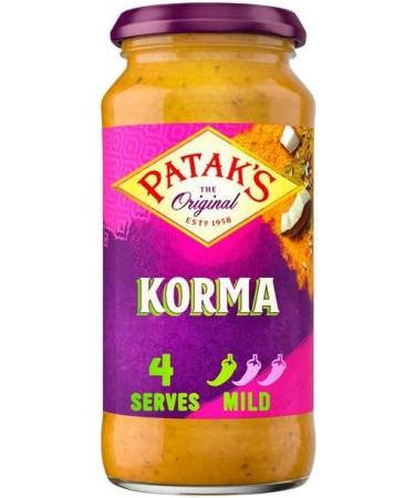 Curry Sauce Bundle with Patak Korma Curry Sauce 450g Butter Chicken Sauce 450g and Tikka Masala Sauce 450g (3 Pack) - Buy Online on GoSupps.com