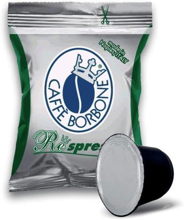 CAFF BORBONE 600 Bourbon Dek Respresso Coffee Nenspress Compatible Capsules