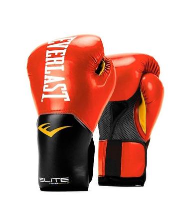 Everlast Elite Pro Style Training Gloves, Red, 16 oz