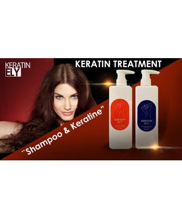 KERATIN ELY Champ Clarificante & Tratamiento de Queratina Profesional - Effective Hair Care Solution - Buy Online on GoSupps.com