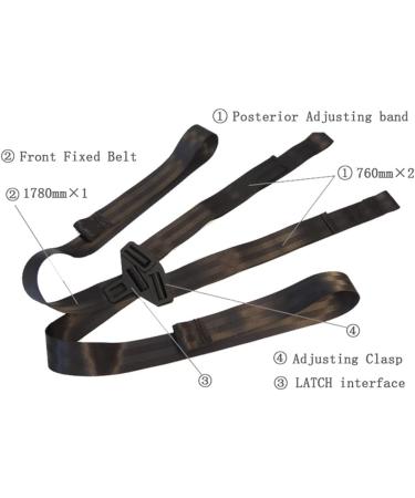 Universal Child Safety Seat Belt Thicken Bracket Mount Base ISOFIX Latch Interface - Black - Buy Online on GoSupps.com
