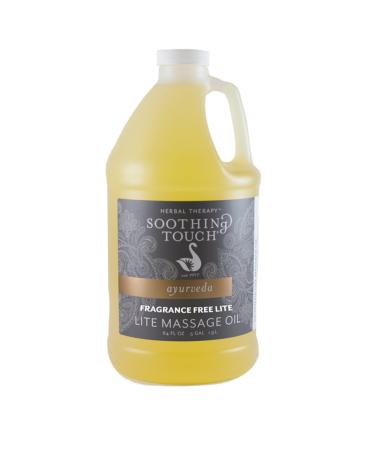Soothing Touch Fragrance Free Lite Massage Oil 1/2 Gallon (64oz)