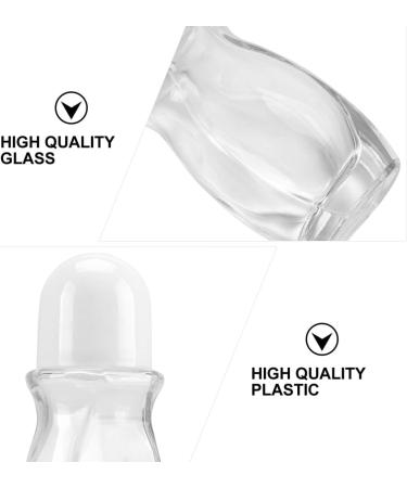 Beaupretty 50ml Refillable Roll-On Glass Bottles - Empty Deodorant & Essential Oil Roller Bottle Set (5pcs) for Massage Oil - Buy Online on GoSupps.com