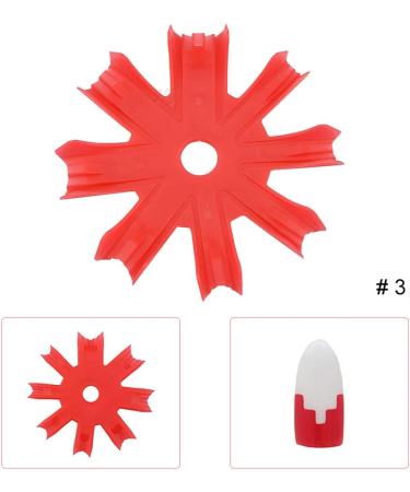 Professional Small 1-11 Sizes V Shaped Cutter French Manicure Nail Art Tool Poly Tips Pink White Trimmer UV Gel Nail Polish HJ-NAT139-No.3  - Buy Online on GoSupps.com