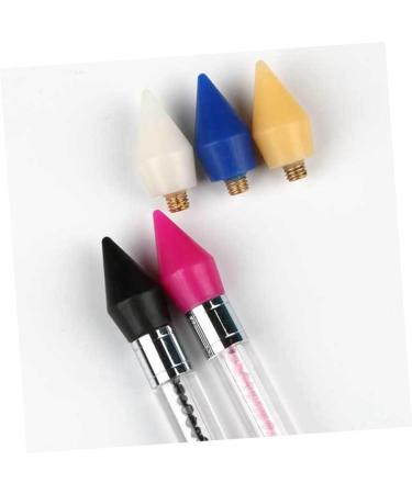 POPETPOP 5pcs Tools Rhinestone Applicator Rhinestone Picker Refills Nail Rhinestone Picker Gem Picker Tool Diamond Art Pen Tip Diamond Art Pen Refill Wax Rhinestones Accessories 2.85X1.50X1.50CM Black - Buy Online on GoSupps.com