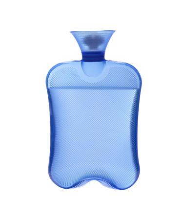 MYAMIA 1L Pvc Hot Water Bottles Water Injection Bag Winter Hand Foot Warmer Pain Relief Hot Water Bag-Blue