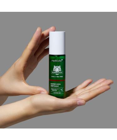 Medicube Super Cica Ampoule | 61.5% Centella Asiatica Extract for Damaged Skin | Instant Soothing & Calming | Korean Skincare (1.35fl.oz.) - Shop Now - Buy Online on GoSupps.com