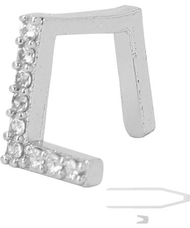 Verdant Touch Hip Hop Teeth Decoration - Removable Silver Braces for Costume Parties - Buy Online on GoSupps.com