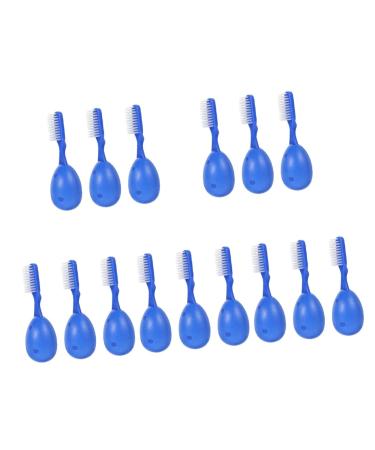 Minkissy 15 pc. Prison toothbrush plastic plastic dental brush toothbrush with good cleaning power small toothbrush mini toothbrush short handle soft handle accessories travel 1 piece (1 Pack) bluex5stk