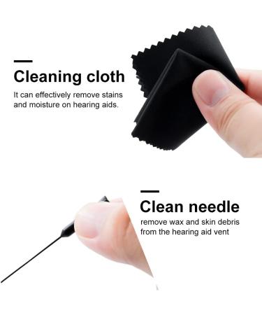 32-Pcs 1.5mm Starkey Hearing Aid Ear Wax Guard Filters & Cleaning Tool - Compatible with Starkey Widex Hearing Aids - Includes Brush, Long & Short Needle - 4-Pack Gray Case + Maintenance Kit - Buy Online on GoSupps.com