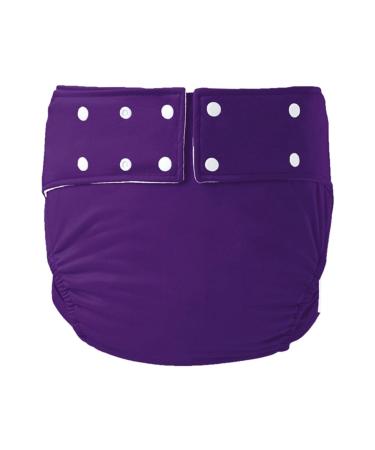 Adult Cloth Diapers Adult Diaper Reusable Leak-Free Against Incontinence Purple 72-92 cm Purple 72-92 Cm