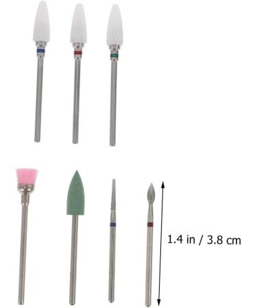 minkissy 1 Set Nail Clipper Grinding Head Ceramic Nail Bits Nail Art Drill Kit Nail File Device Nail File Drill Ceramic Tools Nails Cuticle Remover Nail Tools Nail Set Alloy Tungsten Steel - Buy Online on GoSupps.com