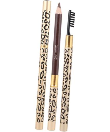 Beavorty Eyebrow Spoolie Brush 4 Pcs Eyebrow Pencil Micro Brow Pencil Black Brow Makeup Eyeliner Makeup Pen Miss Leopard Print - Buy Online on GoSupps.com