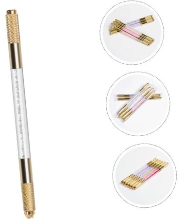 DOITOOL Embroidery Pencil Eyebrow Pencil Pen Crystal Handle Microblading Pen Double Head 1 count (Pack of 1) White - Buy Online on GoSupps.com