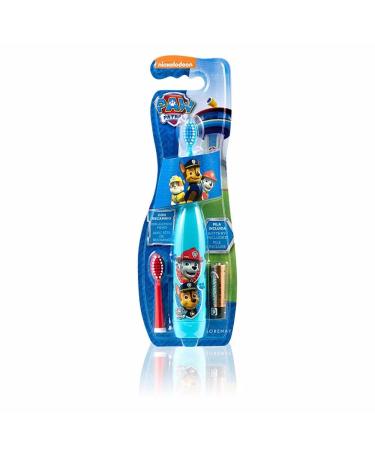 Lorenay LN-1115 - Electric Toothbrush with Two Heads and Battery Paw Patrol Print Transparent - Buy Online on GoSupps.com