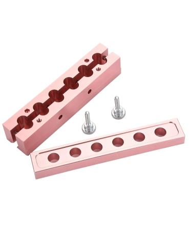 Dingln 12.1 DIY Lipstick Mold - Rose Gold Aluminum Alloy Lip Balm Maker Tool (6 Holes) for Perfect Custom Lip Products - Buy Online on GoSupps.com