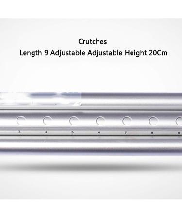 Crutches for Adults Underarm Durable Lightweight Aluminium Crutches Elbow Forearm with Underarm 8 Files + Grip 3 Files + Crutches 9 Files Adjustable Walking Stick Great for Travel Selfless dedication - Buy Online on GoSupps.com