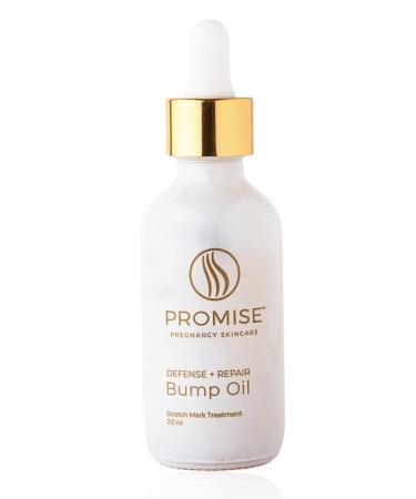 Promise Bump Oil, Pregnancy Belly Oil, Defense and Repair, Clean Pregnancy Skincare, Non-Toxic, Vegan, Fast Drying