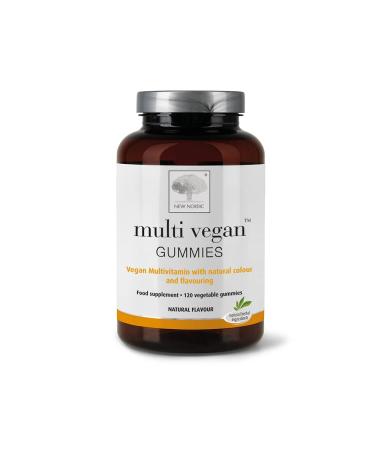 New Nordic Multi Vegan Vegetable Gummies - Gummies with Natural Fruty Flavours - Dairy Free Gluten Free & Vegen Friendly - 120 Gummies Multi Vegan Gummies