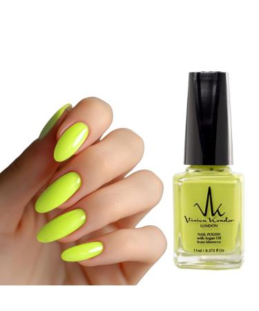Vivien Kondor Argan Care Nail Polish Cl34 Lime Green 11 ml Cl34 Lime Green