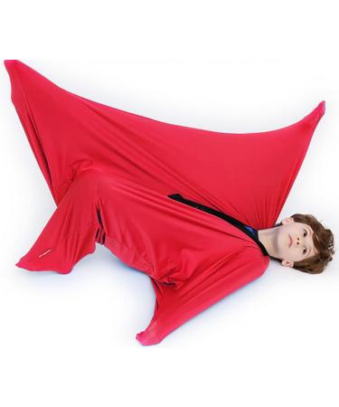 ZYUBOESO Relaxing Sensory Toys for compression Body sock for autism Suitable processing disorders Wrap to Relieve Stress Suitable for children's adult size (Color : Red Size : XL/X-Large) XL/X-Large Red
