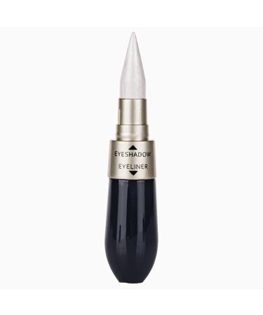 Double-End Liquid Eyeshadow Eyeliner 2 in 1 Multifunctional Easy To Wear Makeup Gift for Beginner Thin Eyeliner (A One Size) 9 ml (Pack of 1) A