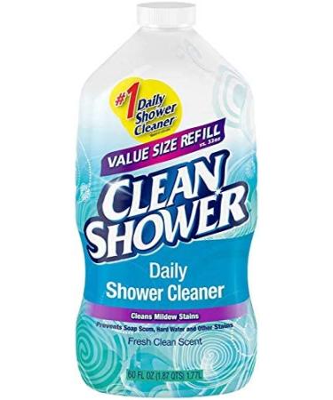 Clean Shower Daily Shower Cleaner Refill 60oz - Fast and Effective | Packaging May Vary - Buy Online on GoSupps.com