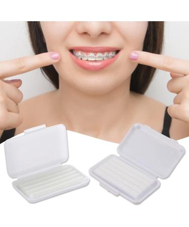 Braces Wax - Orthodontic Wax for Pain Relief | 25 Strips | 5-Pack Dental Wax for Braces - Buy Online on GoSupps.com