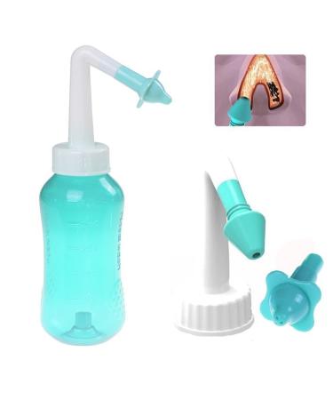 LS-Nasal Nose Wash Bottle Nasal Cleanse 10oz 500 Nose Cleaner Clean Irrigator Allergies Relief Pressure Rinse Neti Pot Cleanser Irrigation Nasal Cleansing Washer Sneezer Washing