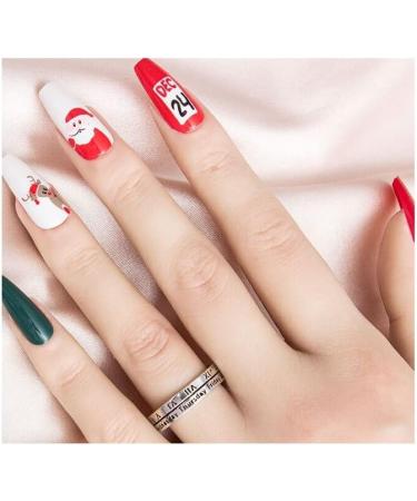 Halloween Long Shiny Three-Dimensional Decoration Christmas Fake Nail tip Acrylic (Color : JA07-30PCS) - Buy Online on GoSupps.com