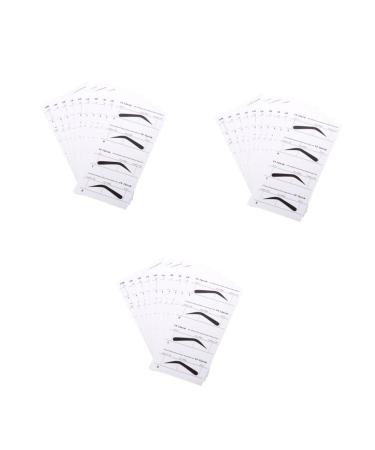 Beavorty 30 Pcs eye brow stencils on Eyebrow template shaping tools eyebrow card eyebrow trimming set