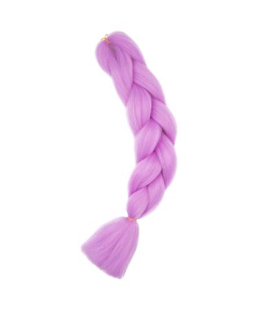 Buy Gairyan Jumbo Braid Extensions - 100g Ombre Synthetic Hair - 60cm Light Purple Afro Braids for Box & Crochet Styles - Buy Online on GoSupps.com