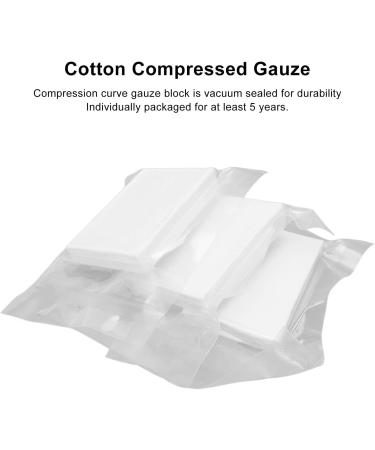 Compression Curve Gauze Block Good Wicking Cotton Compressed Gauze Individually Wrapped for Home Outdoors - Buy Online on GoSupps.com