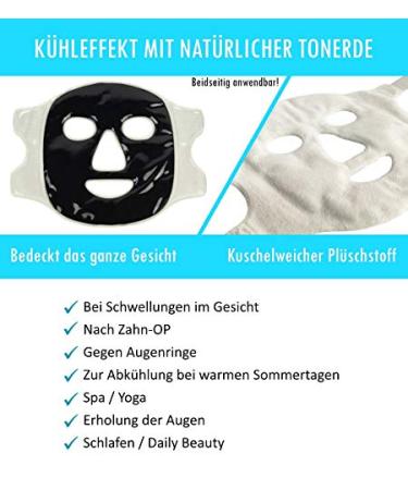 ICEHOF Cooling Mask with Clay | Soothing Black Face Mask for Relaxation Pain Relief & Wellness - Buy Online on GoSupps.com