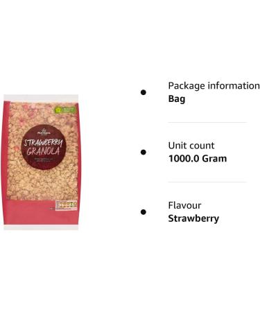 Morrisons Strawberry Granola 1kg - Buy Online on GoSupps.com