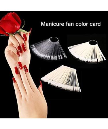 Buy 50-Piece Greenwood Home Artificial Nail Art Set - Fan Wheel Polish Tips & Display Compartment | Perfect for Nail Art Enthusiasts - International Shipping - Buy Online on GoSupps.com
