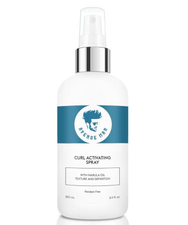 Avenue Man Curl Activating Spray - Frizz Free Activator for Defined Irresistible Curls - Leave-In Conditioner with Marula Oil