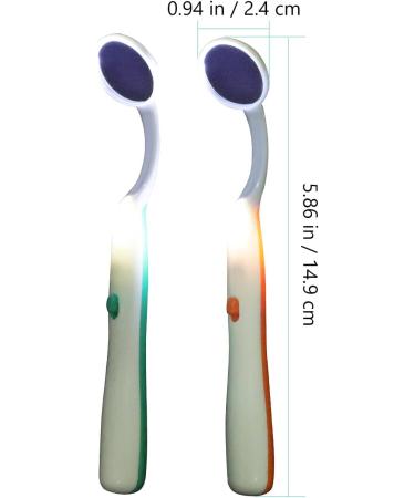 Buy Healifty 2pcs Dental Mirror with Light - Green & Orange Tooth Inspection Tools for Optimal Oral Care - International Shipping Available - Buy Online on GoSupps.com