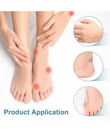 165Pcs Moleskin Flannel Adhesive Heel Pads - Anti-Blister, Pre-Cut, Easy to Paste - Skin Color - 15 Sheets - Buy Online on GoSupps.com